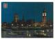 Inghilterra England London Big Ben, Houses Of Parliament And River Thames By Night Viaggiata 1984 Condizioni Come Da Sca - River Thames