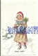 Bonne Année. Petite Fille Dans La Neige, Chats, Houx. Signée Feiertag 1913 - Feiertag, Karl