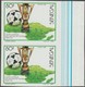 Sénégal 1988 Y&T 758 à 761. Coupe D'Afrique Des Nations De Football à Rabat. Non Dentelés, En Paires - Coppa Delle Nazioni Africane