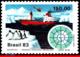 Ref. BR-1845 BRAZIL 1983 SHIPS, BOATS, ANTARCTIC, 1ST BRAZILIAN, EXPEDITION, PENGUIN, HELICOPTERS, MNH 1V Sc# 1845 - Hubschrauber