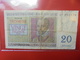 BELGIQUE 20 FRANCS 1956 CIRCULER - 20 Francs