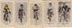 CHROMO'S-CYCLISME-ANNEES'30-LOT 5 IMAGES-CIMATTI+DEBAETS+VLOCKHOV+KEMPEN+DEFOORD-DIM+-2,5-5CM-VOYEZ LES 2 SCANS-TOP! ! ! - Wielrennen