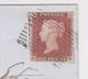 Great Britain-1848 1d Red On White Paper Jedburgh, Scotland Cover To Hawick - Covers & Documents