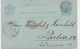 Netherlands-1890 5c Blue On Blue PS Postcard Amsterdam Cover To Berlin, Germany - Lettres & Documents