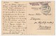 Griffe "Internement Des Prisonniers De Guerre - SIERRE Suisse" 1916 Sur CP - Cartas & Documentos