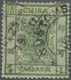 China: 1878, Large Dragon Thin Paper 1 C. Green Canc. "CUSTOMS CHIN(KIANG) AUG 25 79" (Michel Cat. 4 - Altri & Non Classificati