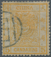 China: 1878, Large Dragon Thin Paper 5 Ca. Deep Yellow, Canc. Black Seal "(Pe)king", Michel Cat. 420 - Autres & Non Classés