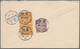 China: 1907, 1c. Ocre Horizontal Pair And 5c. Lilac On Reverse Of Registered Cover "ANHUI RAILWAY CO - Autres & Non Classés