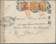 China: 1915, Junk 1 C. (pair) And 8 C. Tied Two Strikes Of Vermilion Letter Box "Buahoi/9" And Also - Autres & Non Classés