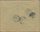 China: 1913, Junk 5 C. Violet (2) Tied Boxed Dater "Kwangtung Muiluk 4.4.21" To Cover To Switzerland - Sonstige & Ohne Zuordnung