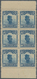 China: 1923, 2nd Peking Printing, Junk 10 C., Examples Of Panes Specially Printed For Booklet, A Bot - Autres & Non Classés