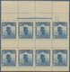 China: 1923, 2nd Peking Printing, 10 C. Prepared But Not Used In Booklet, Pane Of 8 With Top Imprint - Autres & Non Classés