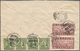 China: 1941/44, Four Covers With Commemoratives Used Foreign Inc. Two Set Covers Of 1944 Surcharges - Autres & Non Classés