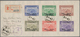 Delcampe - China: 1941/44, Four Covers With Commemoratives Used Foreign Inc. Two Set Covers Of 1944 Surcharges - Autres & Non Classés