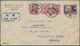 Delcampe - China: 1943/45, Air Mail Covers (4, Ex-3 Registered) To Foreign: $26.80 Rate "Chungking 32.7.27" To - Sonstige & Ohne Zuordnung