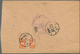 Delcampe - China - Portomarken: 1933/40, Covers (3) Resp. Card (1) Charged Postage Due With Orange Dues Affixed - Portomarken