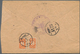 Delcampe - China - Portomarken: 1933/40, Covers (3) Resp. Card (1) Charged Postage Due With Orange Dues Affixed - Impuestos