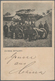 China - Shanghai: 1893, Card 1 C. Brown With Pictorial Imprint On Reverse "Chinese Artillery" W. Ger - Sonstige & Ohne Zuordnung
