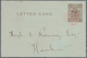 China - Shanghai: 1893, Letter Card 1 C. Brown Canc. Vermillion Circular Grid To Hankow, On Reverse - Otros & Sin Clasificación