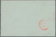 China - Shanghai: 1893, Letter Card 1 C. Brown Canc. Vermillion Circular Grid To Hankow, On Reverse - Other & Unclassified