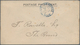 China - Shanghai: 1893, Envelope 1 C. W. Embossed Oval Size 137x78 Mm, Canc. Blue "SHANGHAI LOCAL PO - Sonstige & Ohne Zuordnung
