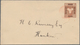 China - Shanghai: 1893, Envelope 1 C. Brown Canc. Vermillion Circular Grid To Hankow, On Reverse Ver - Sonstige & Ohne Zuordnung