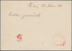 China - Shanghai: 1893, Card 1 C. Brown Canc. Vermilion "SHANGHAI LOCAL POST 11 N 96" W. Circular De - Other & Unclassified