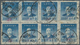 China - Ausgaben Der Provinzen (1949): Tsingtau, 1949, 10 C./$1000, A Block Of Eight (4x2) Pmk. Bili - Otros & Sin Clasificación