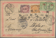 China - Ganzsachen: 1897, Card ICP 1 C. Uprated Coiling Dragon 1 C., 2 C. Tied Large Dollar "PAOTING - Postales