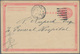 China - Ganzsachen: 1897, ICP 1 C. Canc. Black Pa-kua With "SHANGHAI LOCAL POST C FE 8 98" Alongside - Cartes Postales