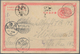 China - Ganzsachen: 1897/1908, Cards ICP (1), CIP (4, Inc. Three Reply, Two Used As German Field Pos - Postales