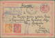 China - Ganzsachen: 1900, Card CIP 1 C. Uprated 1 C., 2 C. Tied With BLUE Bilingual "TIENTSIN 12. NO - Postkaarten