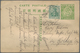 China - Ganzsachen: 1908, Card Square Dragon 1 C. Used As Form W. Germany 5 Pf. Applied Tied "Imp. G - Cartes Postales