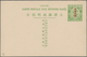 China - Ganzsachen: 1912, "China Republic" Overprint Card 1 C. Mint (tone Line) Resp. Used "Chingkia - Cartoline Postali