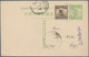 China - Ganzsachen: 1915, Junk 1 C. Light Green Single Resp. Part Of Double Card Ea. Uprated Junk 1/ - Cartes Postales