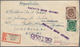 China - Incoming Mail: 1953, Incoming Mail: Federal Republic Of Germany, 10 Pf And 60 Pf Posthorn On - Sonstige & Ohne Zuordnung