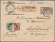 China - Fremde Postanstalten / Foreign Offices: French Offices, 1921, 4 C./10 Cts., 2 C./2 Cts. And - Sonstige & Ohne Zuordnung