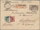 China - Fremde Postanstalten / Foreign Offices: French Offices, 1921, 4 C./10 Cts., 2 C./2 Cts. And - Andere & Zonder Classificatie