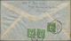 China - Besonderheiten: 1940, Two Line Violet "Diverted By Air Via U.S.A. Owing To / Suspension Of A - Andere & Zonder Classificatie