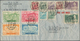 China - Volksrepublik: 1950/51, Airmail Envelope Addressed To Holland, Bearing Sixteen Tiananmen Dif - Other & Unclassified