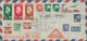 China - Volksrepublik: 1950/51, Registered Air Mail Envelope Addressed To Czechoslovakia, Bearing A - Sonstige & Ohne Zuordnung