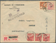 Delcampe - China - Volksrepublik: 1950/53, Five Air Mail Covers With Tien An Men Issues Inc. Four Registered To - Otros & Sin Clasificación