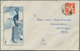 China - Volksrepublik: 1955/61, 2 Covers, Definitives 8 F. Orange Foundry Worker Tied "Xizang Lasa" - Sonstige & Ohne Zuordnung