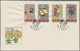 China - Volksrepublik: 1963, Children, 3 Official FDCs Bearing A Set Of 12, Tied By First Day Commem - Autres & Non Classés