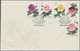 China - Volksrepublik: 1964, Chinese Peonies (S61), 3 Official FDCs Bearing The Full Set, Tied By Fi - Other & Unclassified