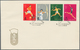 China - Volksrepublik: 1965, 2nd National Games (C116), 3 Official FDCs Bearing The Set Of 11, Tied - Other & Unclassified
