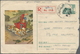 China - Volksrepublik - Ganzsachen: 1957, Tibet Usage: Artist Envelope 8 F. Green "killing Tiger" Il - Postkaarten