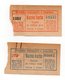 1950? YUGOSLAVIA, CROATIA, ZAGREB CABLE CAR TICKET, ONE FOR UP, ONE FOR DOWN JOURNEY - Other & Unclassified