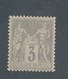 FRANCE - N°YT 87 NEUF* AVEC CHARNIERE - COTE YT : 12€ - 1880 - 1876-1898 Sage (Type II)