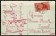 Ref 1294 - 1930 Italy Croatia Postcard Fiume To Trieste - Mess. Fiume S. Pietrodel Carso "A" Cancel - Croatia